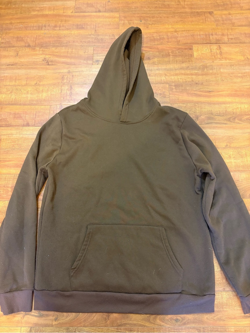 Men's Hooded Pullover Sweatshirt - brown